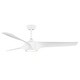 preview thumbnail 24 of 58, YUHAO 56 inch 6 Speed Quiet DC Motor Indoor Matte White Ceiling Fans with Lights and Remote Control