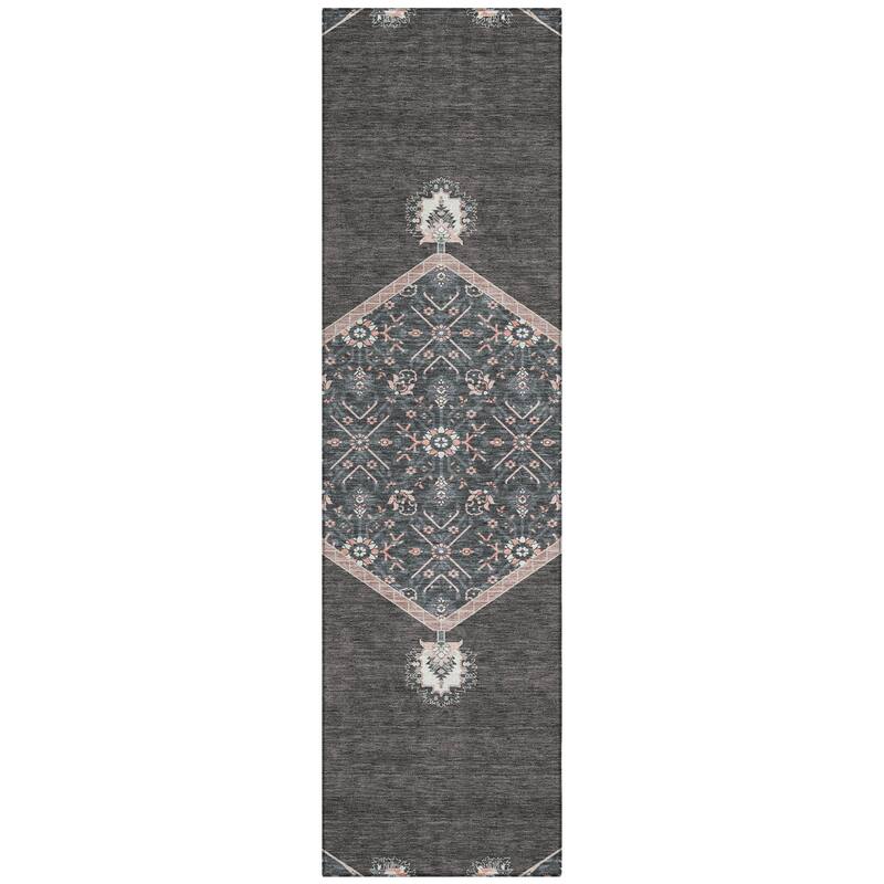 Machine Washable Indoor/ Outdoor Traditional Chantille Rug
