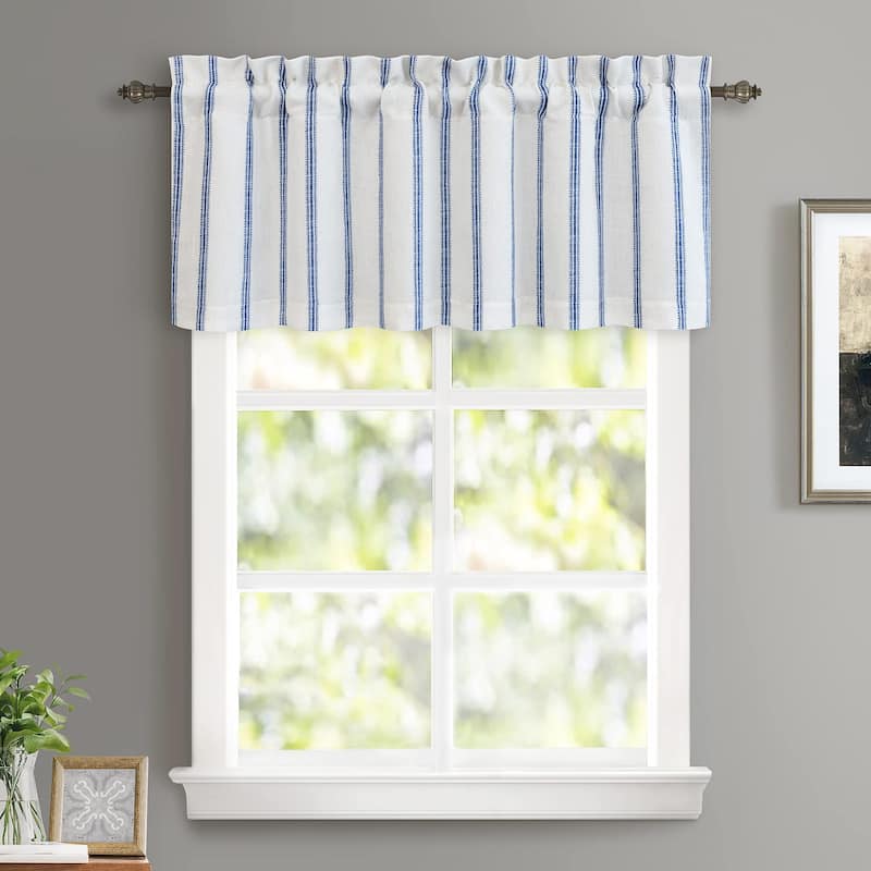 DriftAway Farmhouse Linen Blend Blackout Valance