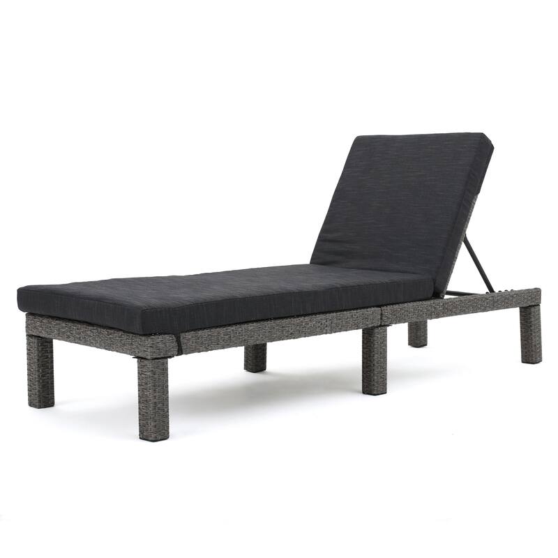 Roomfitters Adjustable Outdoor Wicker Chaise Lounge Chairs with Cushions, Stylish Patio Seating for Sunbathing and Relaxation