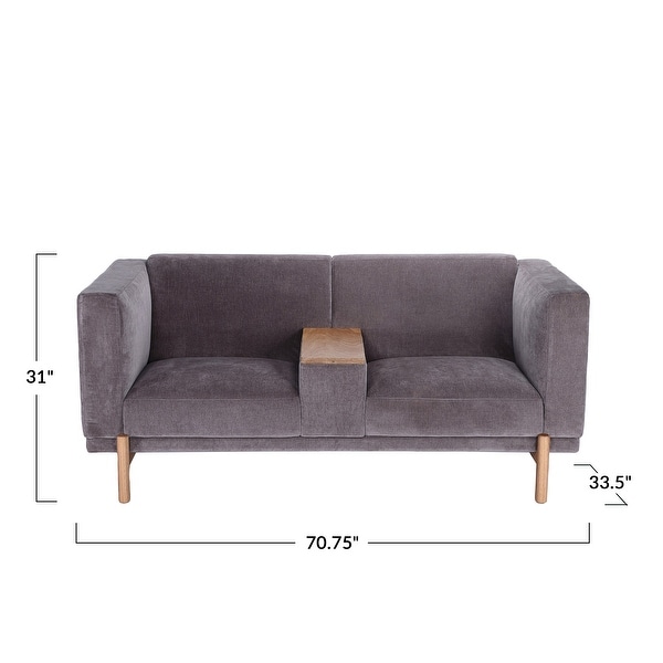 2 seater sofa with centre console best sale