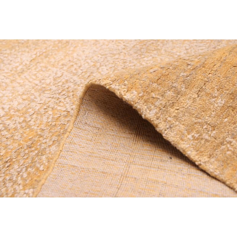 ECARPETGALLERY Hand Loomed Elysian Gold Rug - 8'1 x 9'10