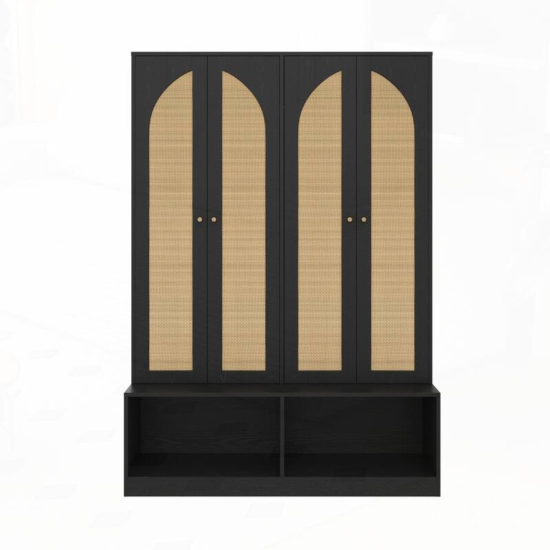 4-In-1 Seating Bench with 6 Hooks