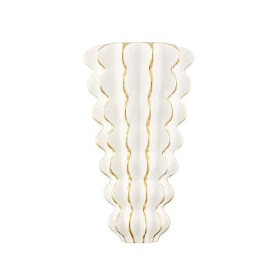 Esperanza 2 Light Wall Sconce Ceramic Gloss White