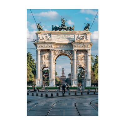 Milan Lombardy Italy Arco della Pace 02 Photography Art Print/Poster ...