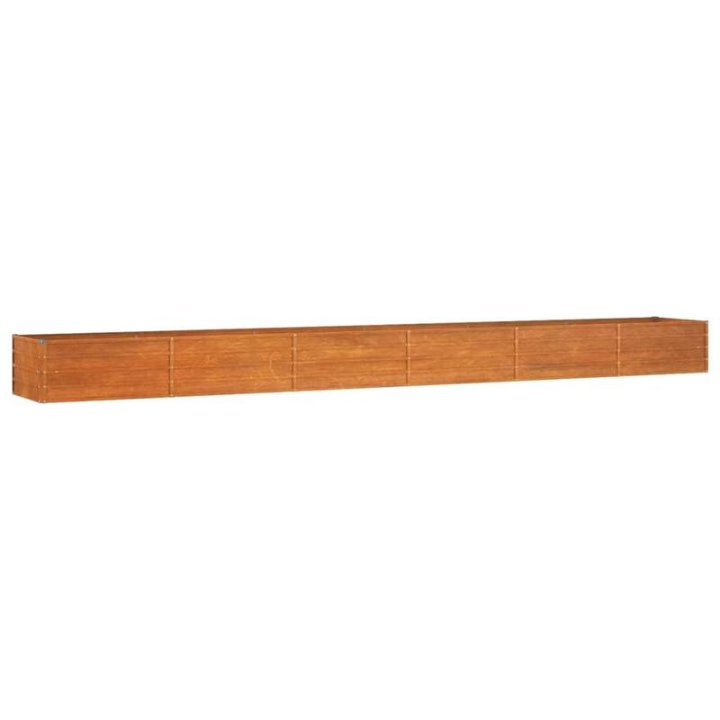 vidaXL Garden Raised Bed Outdoor Patio Backyard Planter Rusty Corten Steel