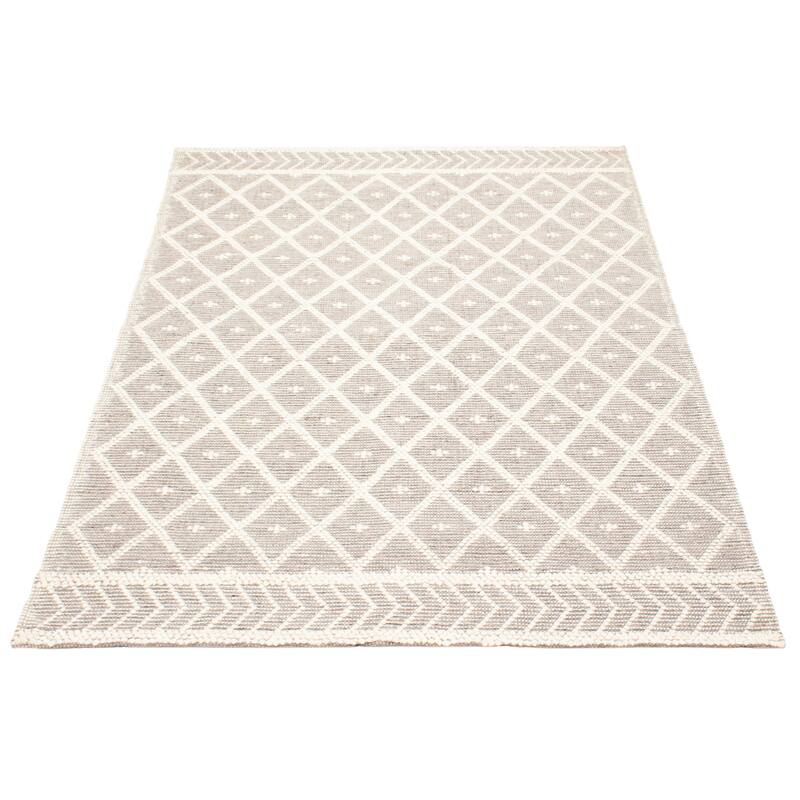 ECARPETGALLERY Braid weave Sienna Tan Wool Rug - 6'0 x 8'10