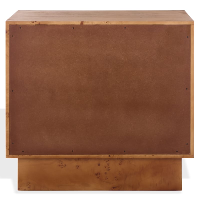 SAFAVIEH Couture Tessly Burl Veneer Chest - 32"W x 19"D x 30"H