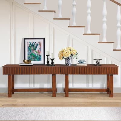 52 inch Sofa Table with Storage Drawers
