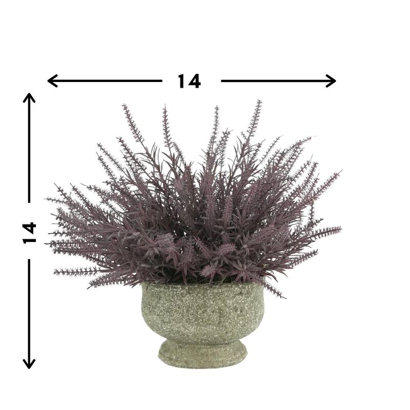 Astilbe Arrangement in a Stone Pot