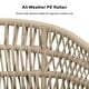 preview thumbnail 5 of 13, PURPLE LEAF PE Rattan Outdoor Patio Furniture Dining Set with All Aluminum Frame