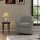 preview thumbnail 29 of 92, Modern Upholstered Swivel Barrel Chair Living Room Accent Chair COFFEE