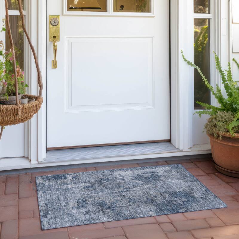 Dava Unique Abstract Weather Resistant Versatile Elegance Outdoor Rug