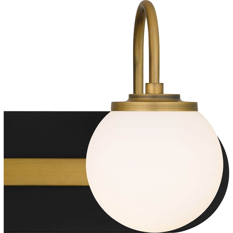 Desmond 4-Light Matte Black Bath Light