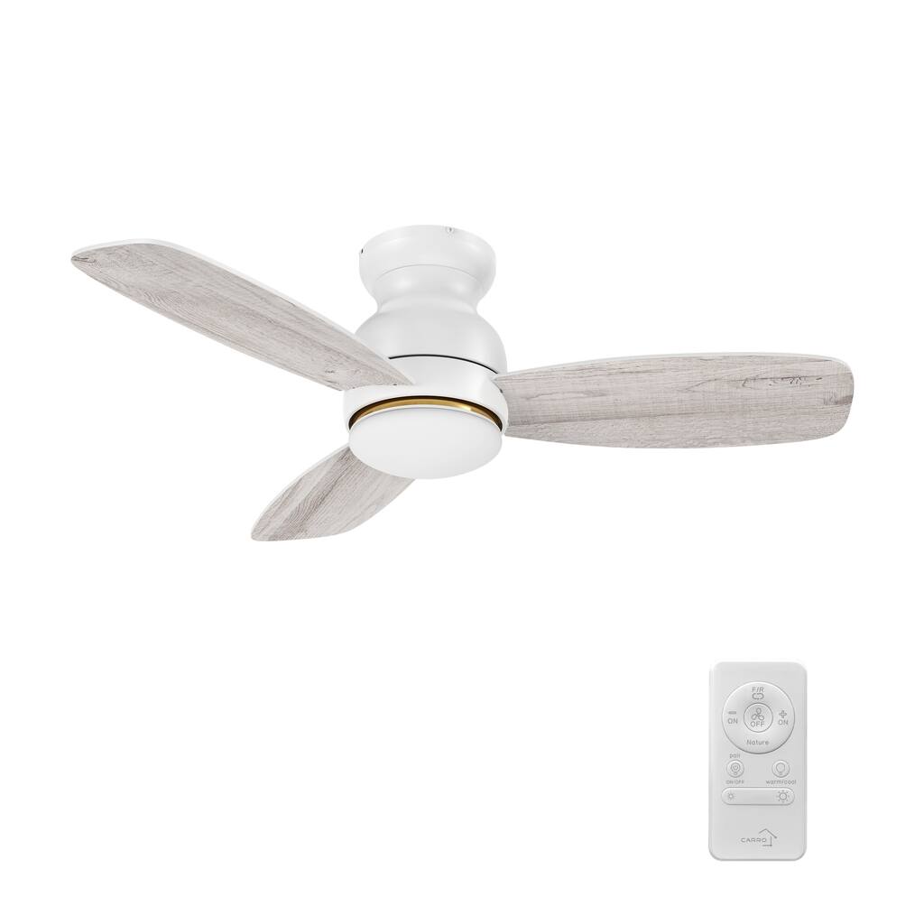 Fan Reed CARRO Reed 44-inch Indoor Ceiling Fan with LED Light and Remote - N/A ...