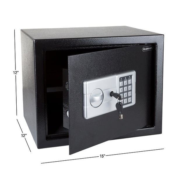Electronic Combination Safe Large Steel Strongbox with Keypad, Manual