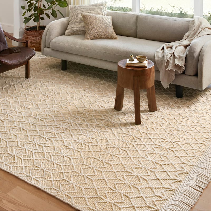 Alexander Home Joanna Farmhouse Hand Woven Area Rug