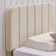 preview thumbnail 20 of 25, Twin Upholstered Platform Bed Frame with Headboard and 12 Wooden Slats, Adjustable Height,