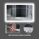 preview thumbnail 20 of 19, ExBrite 40 x 24 inch,Anti Fog,LED Bathroom Mirror,Night Light,Dimmable,Touch Button,Slim,Waterproof IP44,Horizontal Mounted