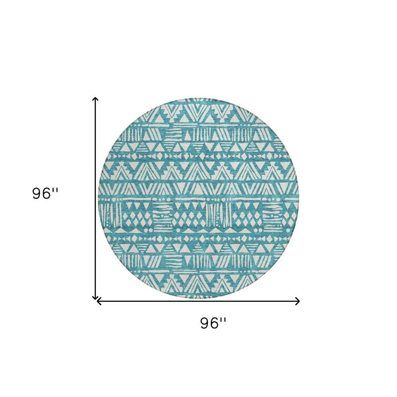 HomeRoots Southwestern Transitional Rectangle Outdoor Rug