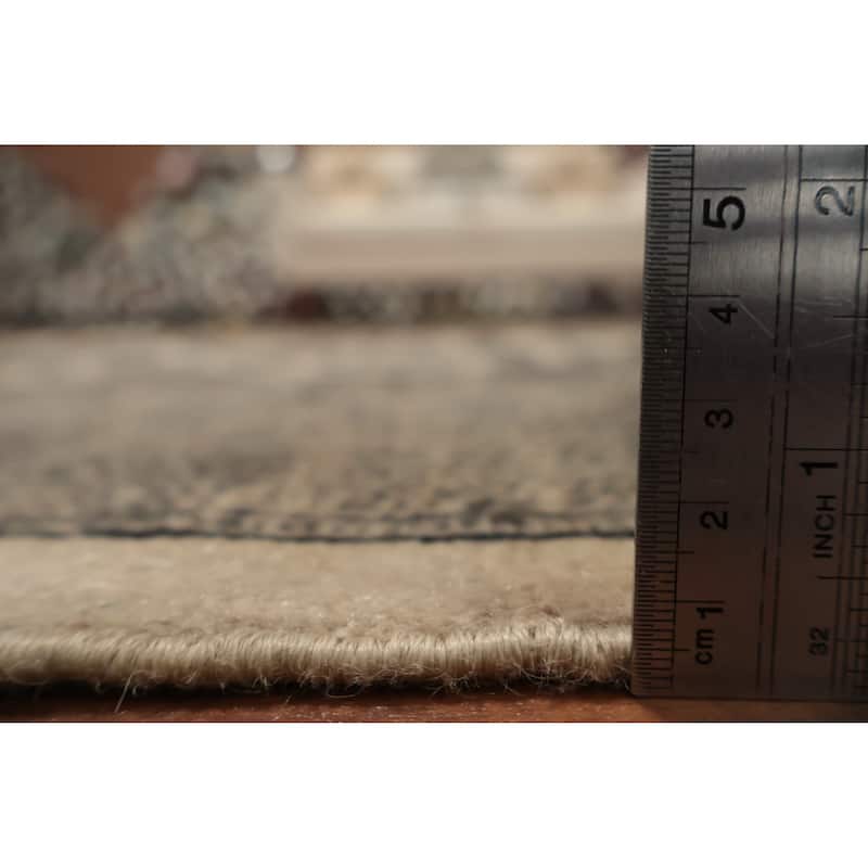 Hand Knotted Oriental 100% Wool Carpet Traditional Geometric Beige & Ivories Bokhara Area Rug - 5' 11'' X 6' 1''