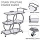preview thumbnail 18 of 28, Metal Bar Cart Silver Bar Carts for the Home