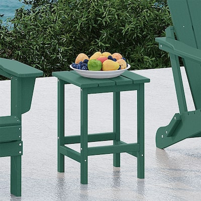 Laguna Hdpe All Weather Outdoor Patio Square Side Table