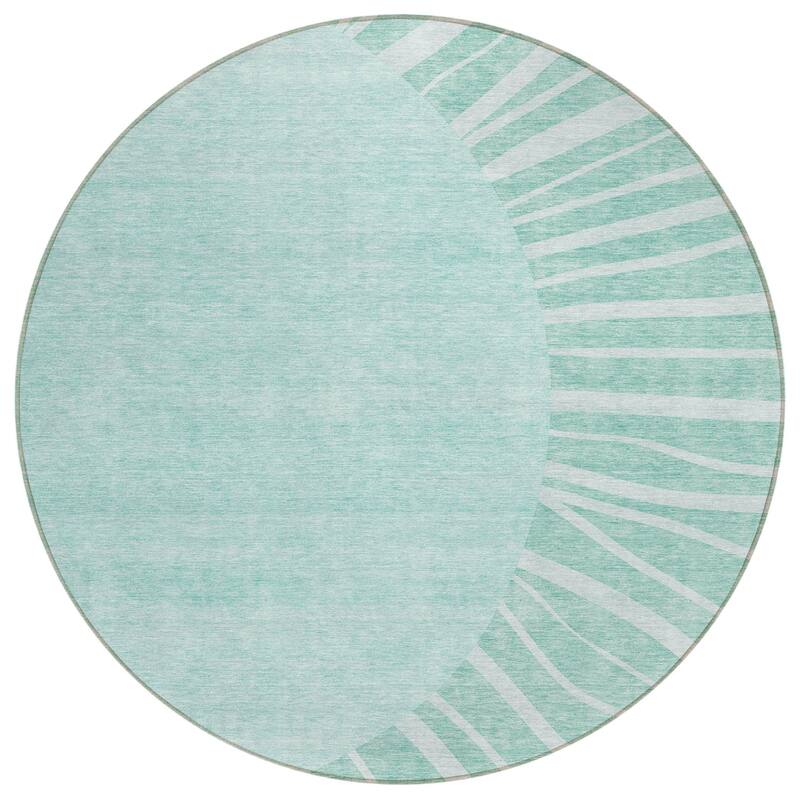 HomeRoots Abstract Transitional Rectangle Outdoor Rug