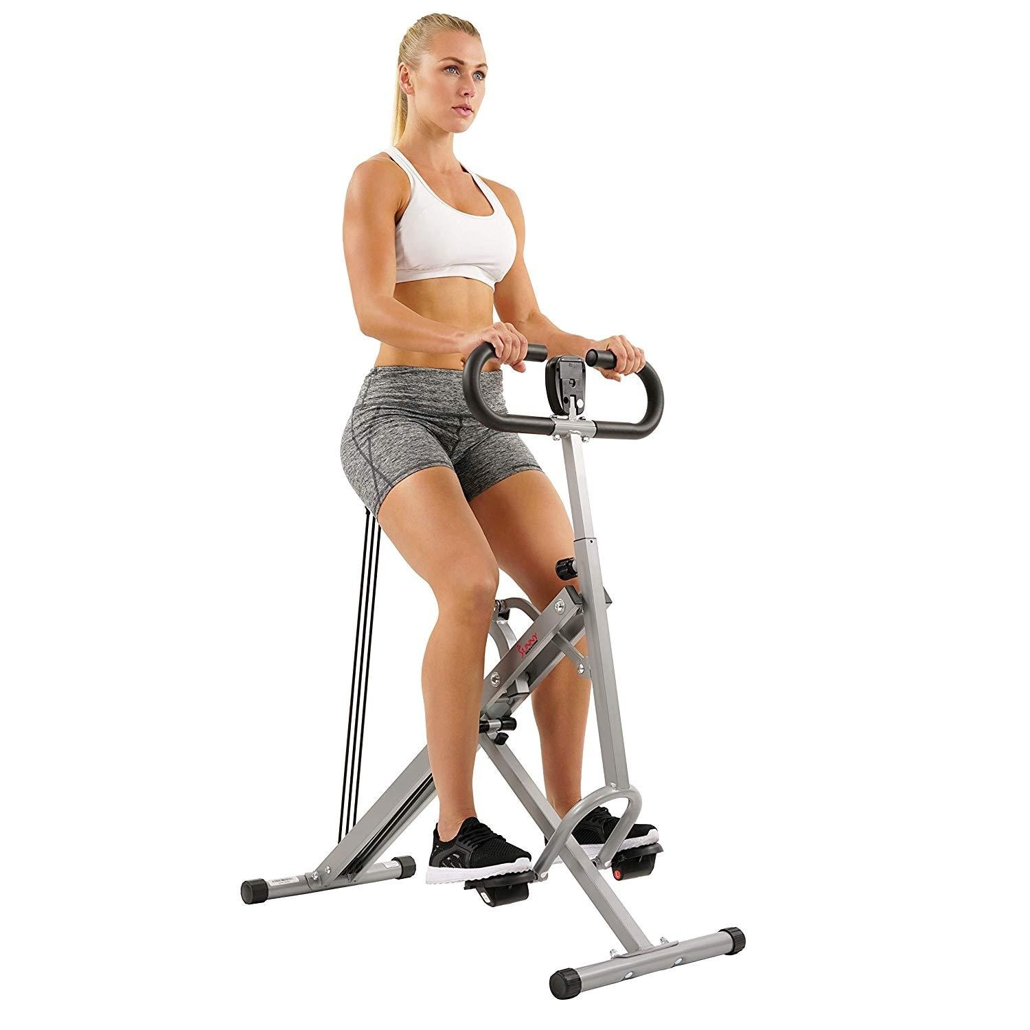 Sunny Health Fitness Squat Assist Row N Ride Trainer Bed Bath