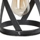 preview thumbnail 7 of 10, Modern Farmhouse 1-Light Cylinder Cage Kitchen Island Pendant Light - D6" x H 14" - 72"
