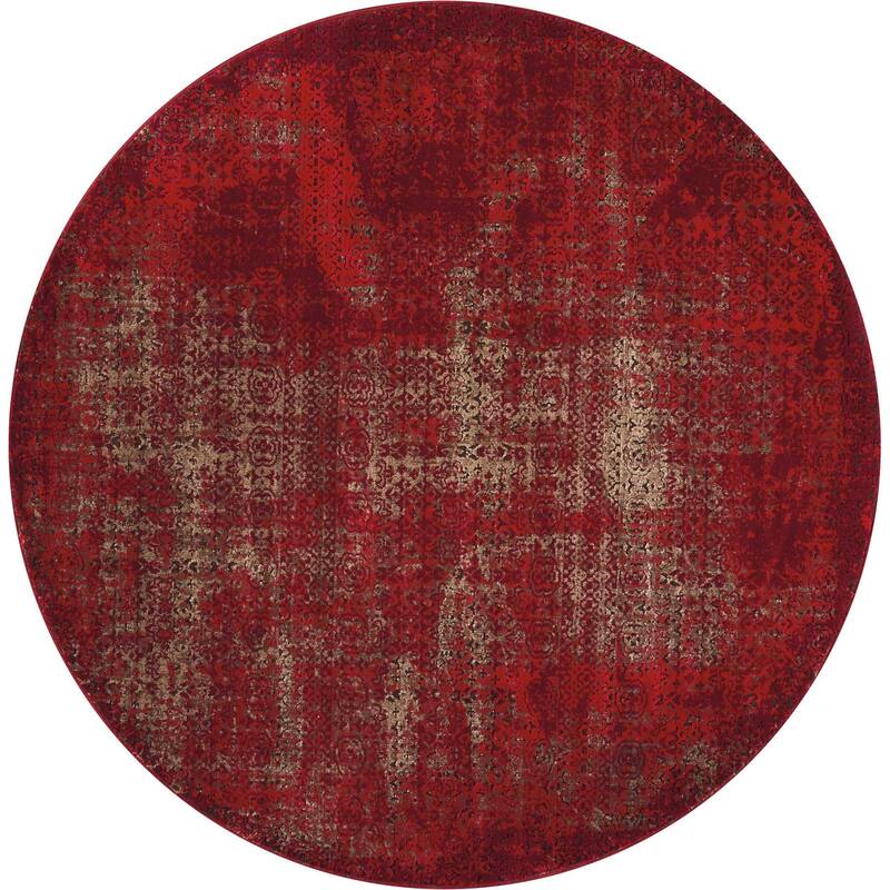 Nourison Karma Over-Dyed Distressed Vintage Abstract Area Rug