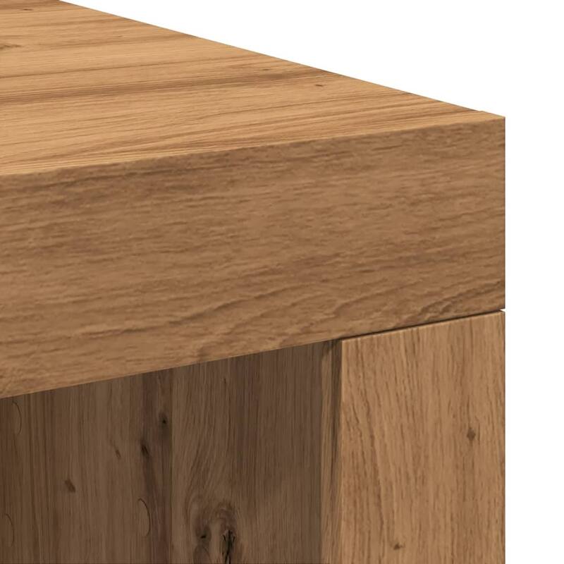 vidaXL Coffee Table Artisan Oak Engineered Wood Standard Modern - 19.7 x 40.2 x 13.8