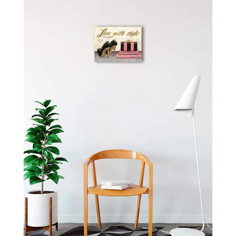 Shoe Fetish Live With Style Art Poster - Print On Demand - 18 x 18 Inch