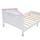 preview thumbnail 9 of 7, Twin Wood Platform Bed with House Headboard - Pine Frame