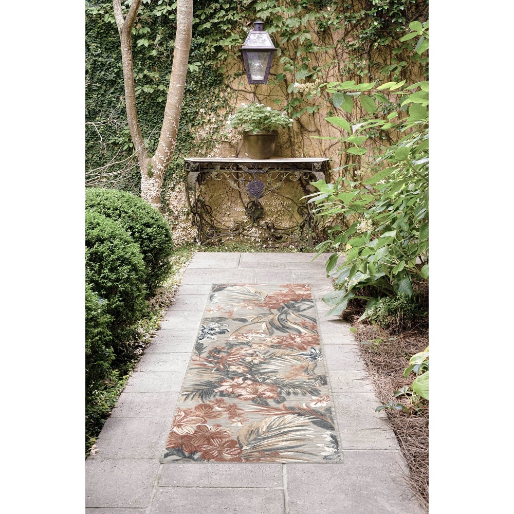 Tropicana Tropical Floral Indoor/Outdoor Area Rug