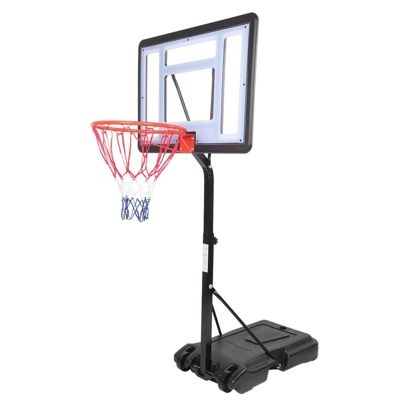 Portable Pool Basketball Hoop,45" - 53" Adjustable Height - Black