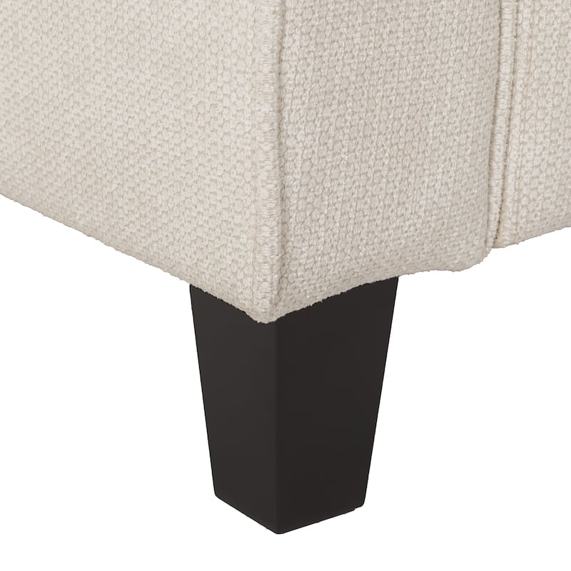 Georgia Upholstered Three Seater Sofa, Grey