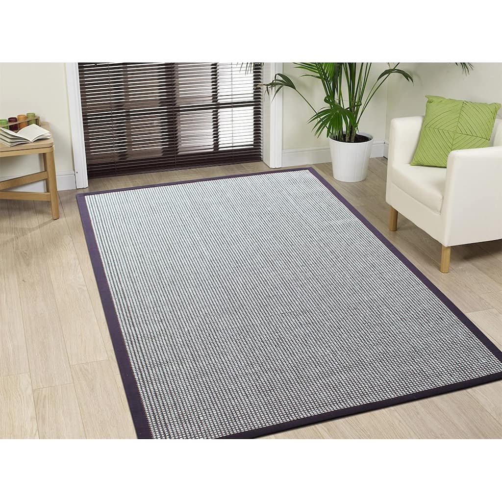 A1HC Sisal and Wool Rug, Natural Fiber Area Rugs with Non-Skid Latex Backing, Rug for Entryway, Dining or Living Room