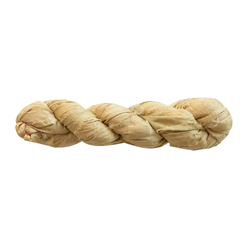 75-Yard Torn Silk Ribbon - Khaki - Khaki