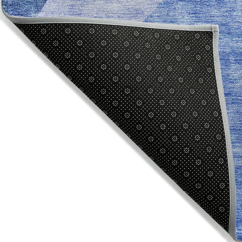 Machine Washable Indoor/ Outdoor Chantille Contemporary Abstract Rug