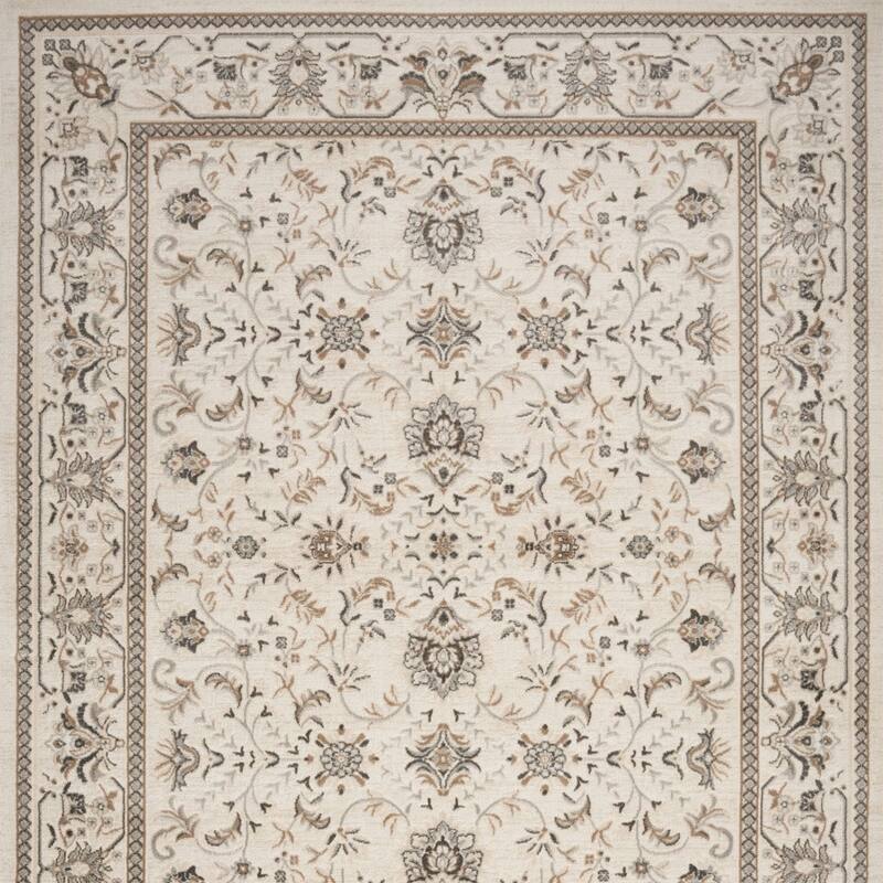 Becoq Distressed Floral Area Rug By HomeRoots - 8' x 10'