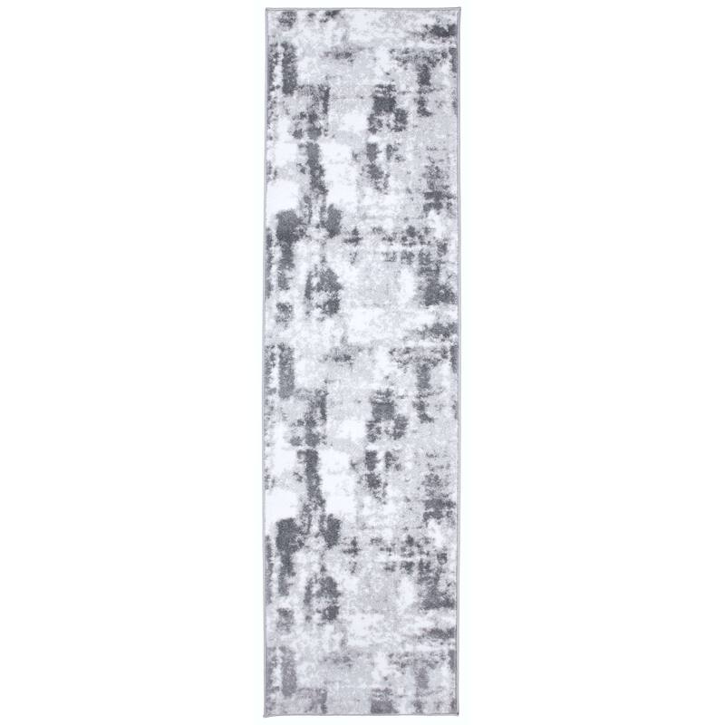 World Rug Gallery Contemporary Abstract Distressed Area Rug