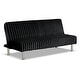 preview thumbnail 4 of 5, Furniture of America Draper I Modern Chenille Channel Tufted Fabric Futon Sofa Bed