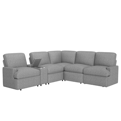 104'' Power Recliner Corner Sofa Home Theater Reclining Sofa