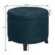 preview thumbnail 22 of 48, Copper Grove Chrysanthemum Round Storage Ottoman