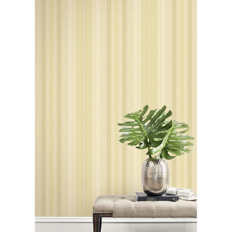 Seabrook Designs Pinnok Stripe Unpasted Wallpaper