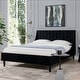 preview thumbnail 47 of 202, Aspen Mid-Century Modern Performance Fabric Low Profile Upholstered Platform Bed