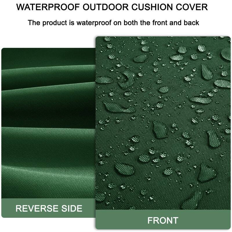 Outdoor Loveseat Cushion Set (Set of 1 Seats,48x24in, 2 Backs,24x18in )
