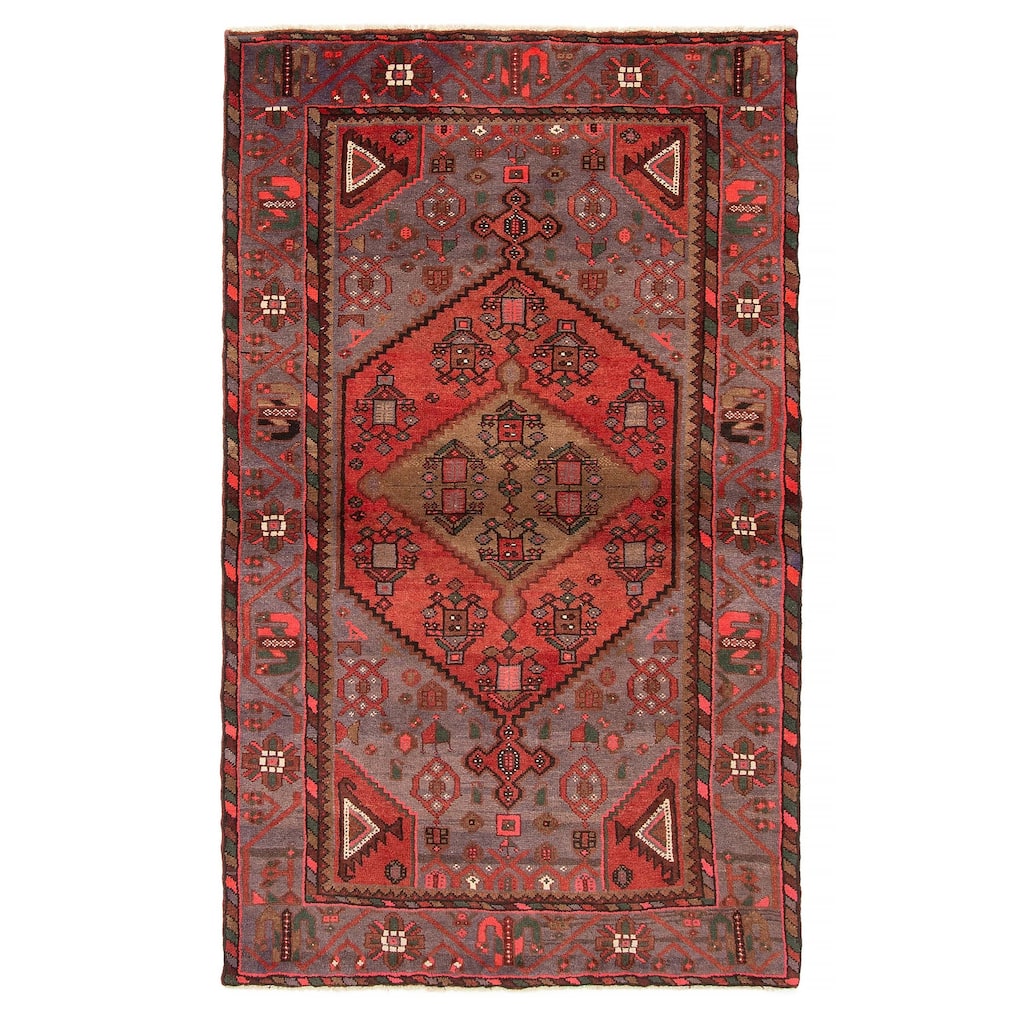 ECARPETGALLERY Hand-knotted Andelz Grey Wool Rug - 4'5 x 7'3