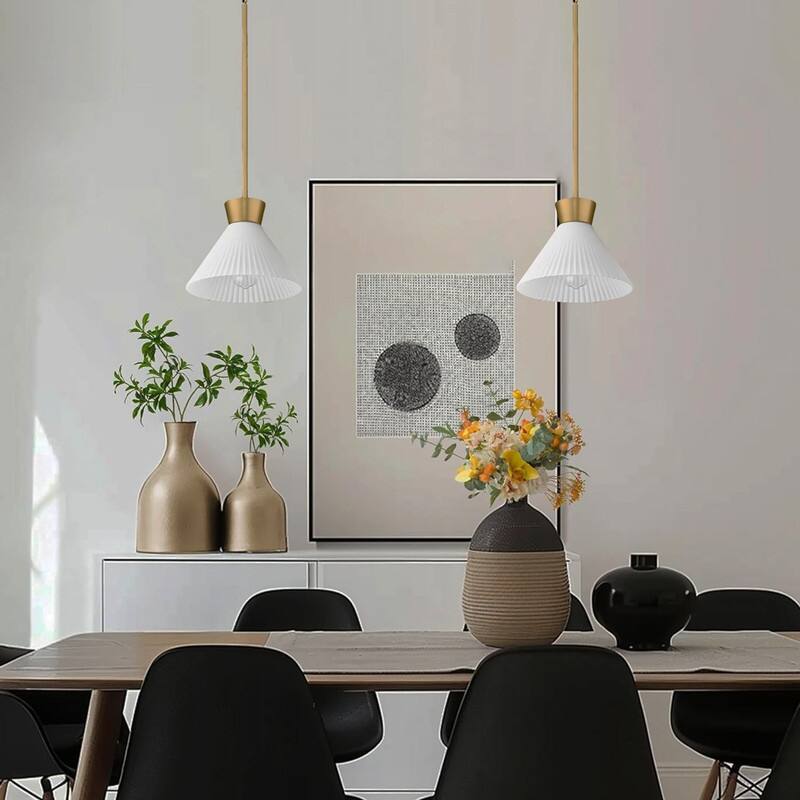 1 Light pendant light gold , milk white island lights glass, metal light fixture